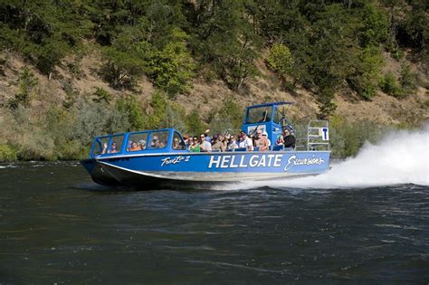 Hellgate jetboat excursions - 251 reviews of Hellgate Jetboat Excursions "after many years of river rafting and kayaking down the rogue river over the last 20 years it was nice to let hellgate do all the work. this was soooo much fun. we took the dinner excursion which was a 4 hour 36 mile round trip thru hellgate canyon stopping down river at an old homestead for a country banquet at the ok corral. not sure how fast ... 